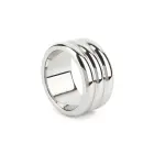 Mr. Steel Elegant Deep dzimumlocekļa gredzens – 4 cm (1.6″) – sudraba — Foto 1