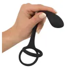 Black Velvets кольцо для члена и яиц – 22.5 cm – черный — Фото 4