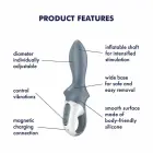 Satisfyer Air Pump Booty 1 Anal Vibrator with Pumping Function – Pink — Photo 3