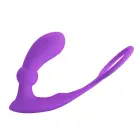 PRETTY LOVE Warren Purple Wireless Remote Control Vibrating Cock Ring with Anal Plug — Photo 4