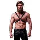 Fetish Submissive Attitude Men's Adjustable Chest Harness Vegan Leather – Black – One Size — Photo 1