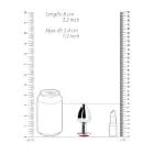 Round Gem Butt Plug – M – Red — Photo 10
