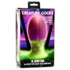 Creature Cocks Xeno Glow-in-the-Dark Egg XL – Pink — Photo 2