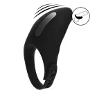 Adjustable Vibrating Silicone Cock Ring – Black — Photo 5