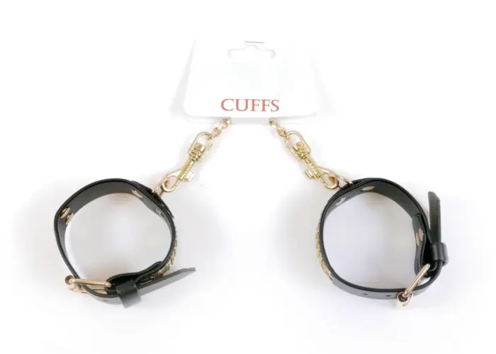Fetish B - Series Handcuffs with cristals 3 cm Gold Photo