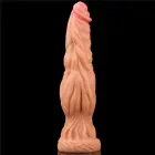 Reālistisks dubultā slāņa dildo ar piesūcekni – 24 cm (9.5″) – Rozā — Foto 11