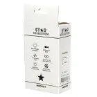 Star Collection Black Silicone Anal Plug M with Light Blue Stone — Photo 2