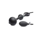The Devil's Rattle Inflatable Anal Plug with Cock and Ball Ring – 15 cm — Photo 2