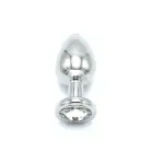 Dobais anālais spraudnis ar dārgakmeni – 6 cm (2.4″) – Caurspīdīgs — Foto 6