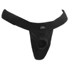 Fetish Fantasy Elite – breathable adjustable strap-on harness with silicone ring – black — Photo 5