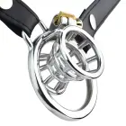 Cone Cell – male-to-female metal chastity device – adjustable elastic belt – 85–130 cm waist — Photo 1