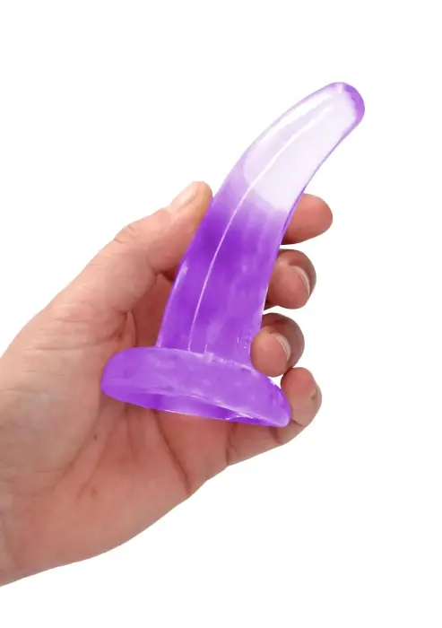 Nav reālistisks dildo ar piesūcekni – 11.5 cm (4.5″) – Caurspīdīgs Foto 3