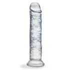 NATURALLY YOURS Glamor Sparkling – spīdošs elastīgs dildo – caurspīdīgs – 17,8 cm — Foto 3