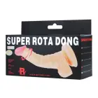 BAILE Super Rota Realistic Vibrating Dildo with Suction Cup – Skin — Photo 8
