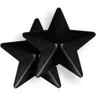 Coquette Chic Desire Star-Shaped Reusable Black Nipple Covers, Metal Finish — Photo 3