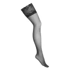 Hold Ups H008 sukad kuni reieni – mustad – L/XL — Foto 1