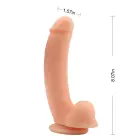 Boss - kūno spalvos dildo – 18 cm (7″) — Nuotrauka 7