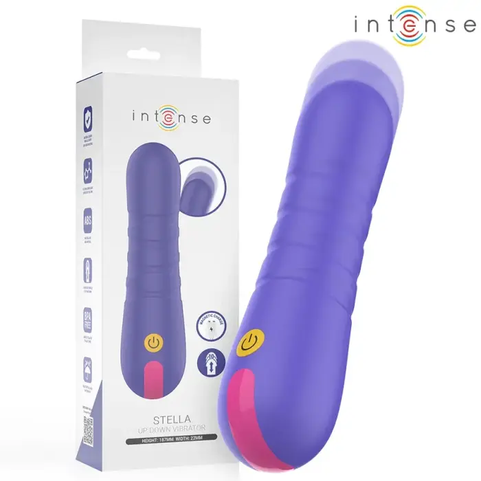 INTENSE Stella vibrators ar kustību – 14.5 cm (5.7″) – rozā