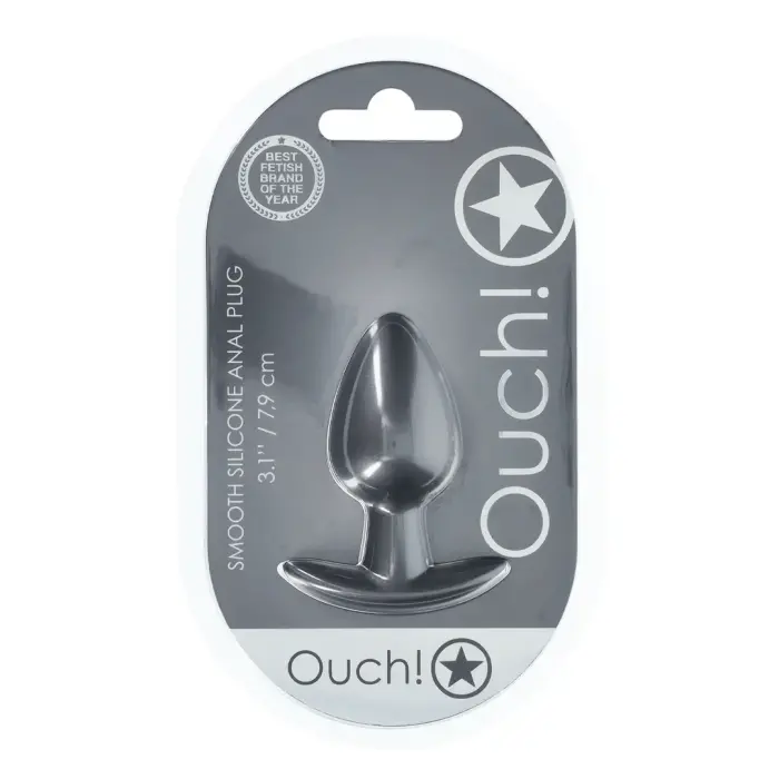 Glodus silikoninis analinis kištukas – M – 7.9 cm (3.1″) – Gunmetal