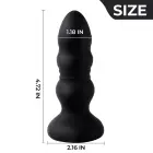 Apšviestas analinis kištukas – 10 cm (3.9″) – Skaidrus — Nuotrauka 3