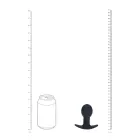 Single Bulb Vibrating Silicone Anal Plug – 10 cm (3.9″) – Black — Photo 8
