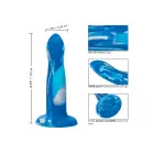 Twisted Love keerdus dildo – 18 cm (7.1″) – sinine — Foto 4