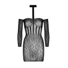 Long Sleeve Halter Mini Dress — Фото 5