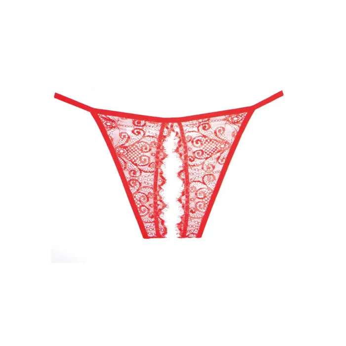 Enchanted Belle avatud aluspüksid – punased – One Size Photo