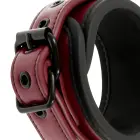 Fetish Submissive Dark Room Vegan Leather Ankle & Wrist Restraints – Black — Photo 5