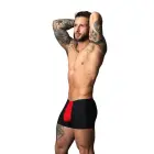 Male Power Pouch Boxer Shorts – Black/Red – XL Photo