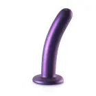 Gluds silikona G-punkta dildo – 14.5 cm (6″) – Metālisks Foto 1