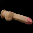 Love Toy divslāņu dildo ar rokturi – 30.5 cm (12″) – miesas krāsa — Foto 11