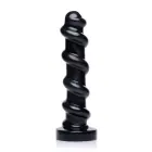The Screw - Текстурированный дилдо – 23+ cm – Черный — Фото 3