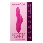 FemmeFunn Booster Rabbit вращающийся кролик-вибратор двойного действия – 21.6 см (8.5″) – розовый — Фото 5