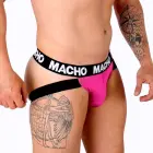 Macho MX28FR – jockstrap with double rear straps – neon pink – S — Photo 2