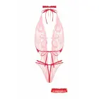 Christine Bodyset Renee Bodysuit with Open Detail – Red – L/XL — Photo 5
