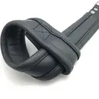 Red Leather esmaklassilised nahast riputuskäerauad – mustad — Foto 4
