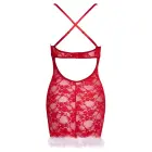 Cottelli LINGERIE X-Mas naktskrekls – sarkanas mežģīnes – S/M — Foto 7
