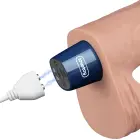 Real Softee uzlādējams vibrējošs dildo – 23 cm (9″) – Miesas krāsa Foto 12