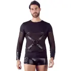 Vīriešu krekls ar garām piedurknēm un ķermeņa siksnu jostu – S Foto 3