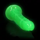 Slim Realistic Dildo with Suction Cup - Glow in the Dark - 22.5 cm (9″) — Photo 7
