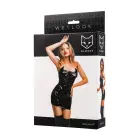 Glossy Mirabell Wetlook dress – Black – S — Photo 4