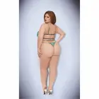 Baci Lingerie Twilight Petals roheline pitsist bodi – Queen Size — Foto 4