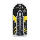 Spiral Force tekstūruotas analinis kištukas su siurbtuku – 23.5 cm (9.2″) – Juodas — Nuotrauka 1