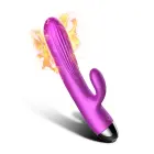 Violets truša pulsējošs vibrators ar sildīšanas funkciju — Foto 5