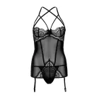 2PC Garter Dress and String – Black – S/M — Photo 6
