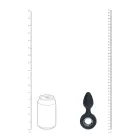 LEVELZ Rechargeable Silicone Anal Plug – Black — Photo 6