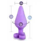 Play With Me Candy Heart – anālais spraudnis – silikons – violets – 10,8 cm — Foto 4