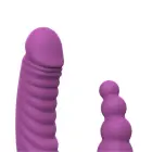 Teazers Double Vibrator with Suction Cup and Remote – Purple — Photo 7