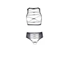 Helike Two Piece Set with Open Cups, Crop Top and Pantie – One Size Photo